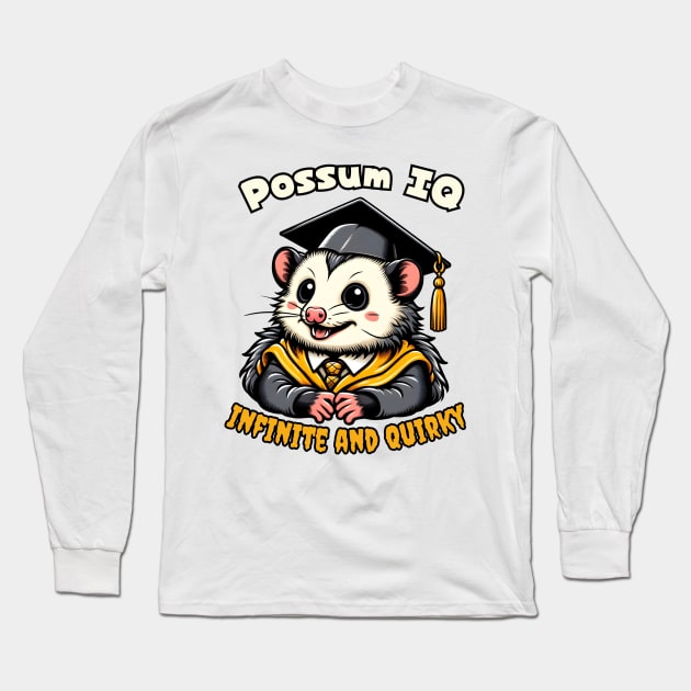 Graduation Possum Long Sleeve T-Shirt by Japanese Fever